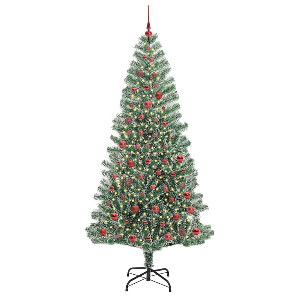 Dirbtinė Kalėdų Eglė Su Sniegu ir LED Šviesa su 300 LED 210 cm