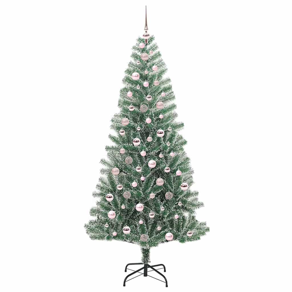Mākslīgā Ziemassvētku Egle SNOW NORDIC, ar Sniegu un LED Gaismu ar 300 LED 210 cm.