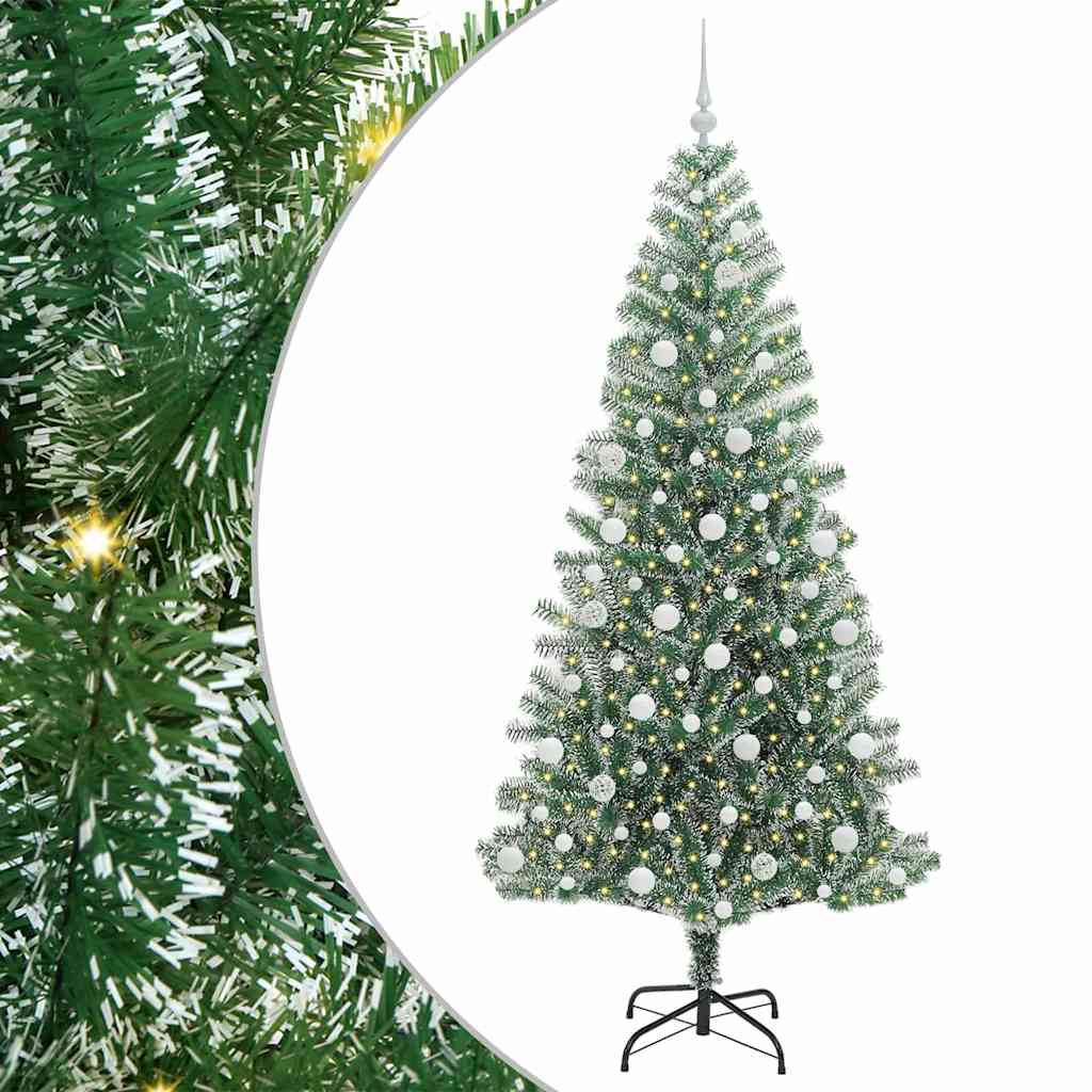 Dirbtinė Kalėdų Eglė Su Sniegu ir LED Šviesa su 300 LED 210 cm