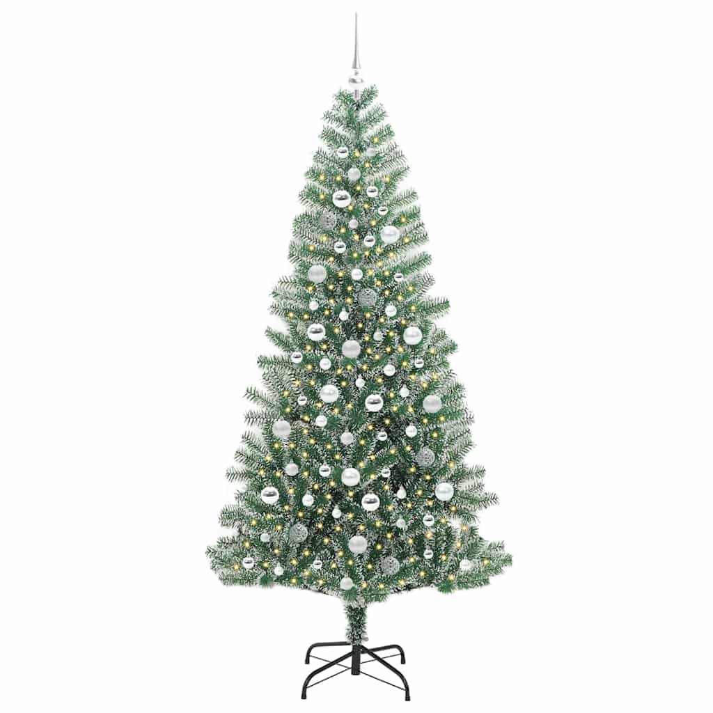 Dirbtinė Kalėdų Eglė Su Sniegu ir LED Šviesa su 300 LED 210 cm