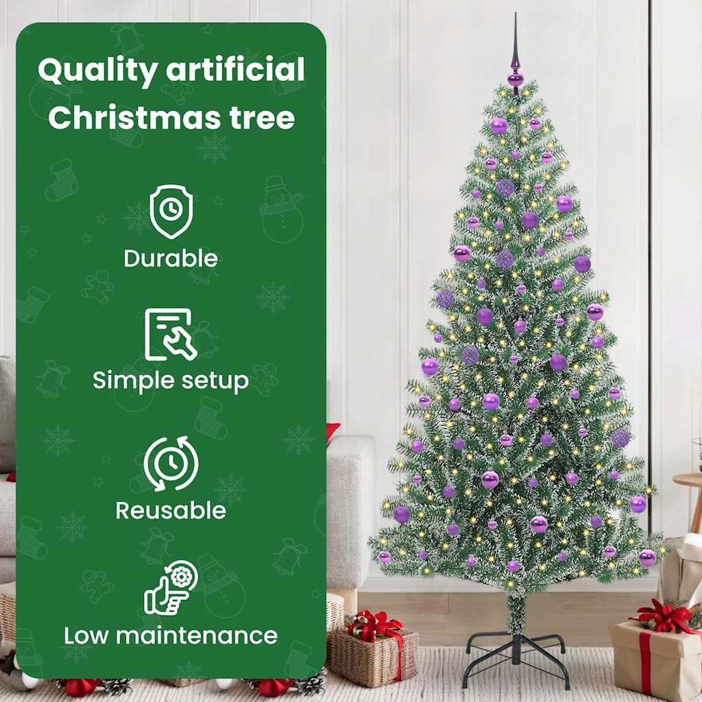 Dirbtinė Kalėdų Eglė SNOW NORDIC, Su Sniegu ir LED Šviesa su 300 LED 210 cm.