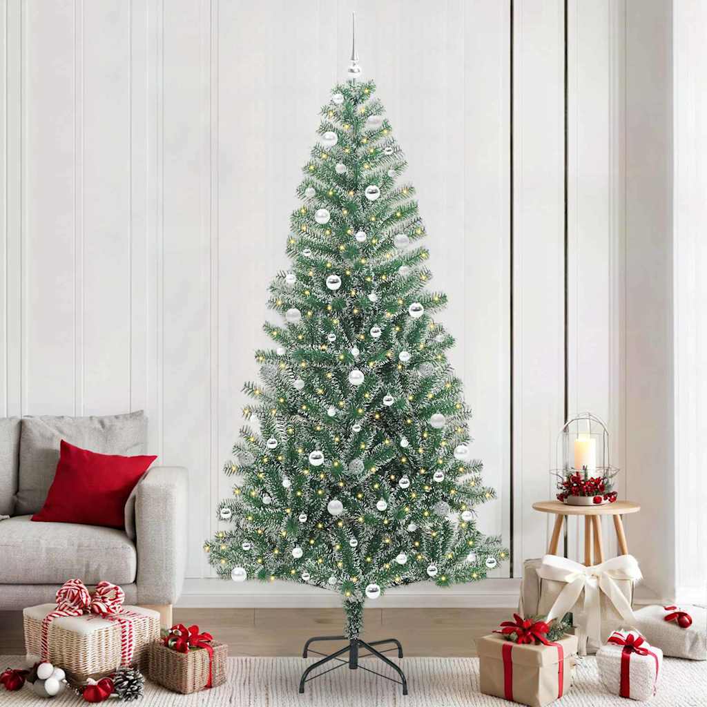 Dirbtinė Kalėdų Eglė Su Sniegu ir LED Šviesa su 300 LED 240 cm