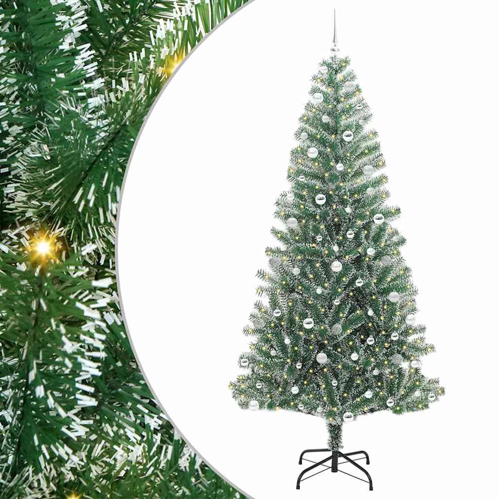 Dirbtinė Kalėdų Eglė Su Sniegu ir LED Šviesa su 300 LED 240 cm
