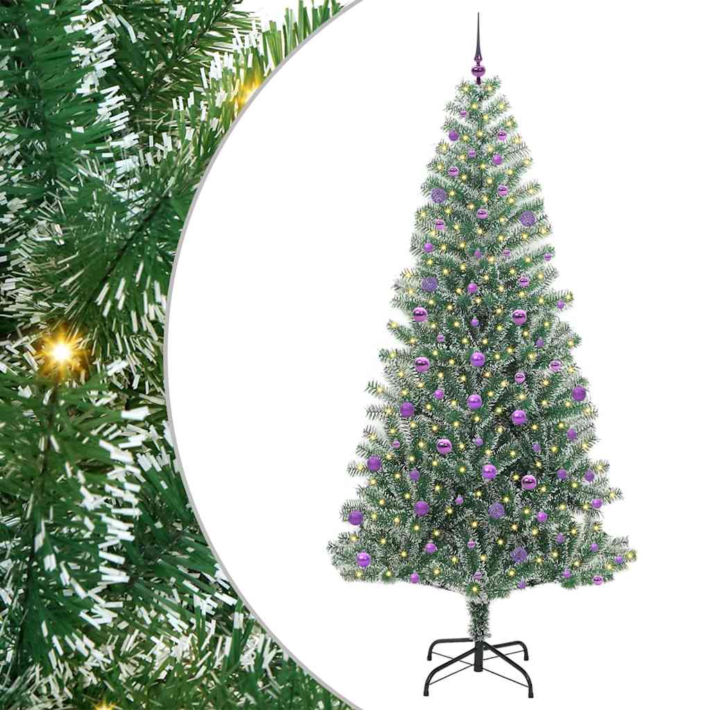 Dirbtinė Kalėdų Eglė HOLLOW STAR, Su Sniegu ir LED Šviesa su 300 LED 240 cm.