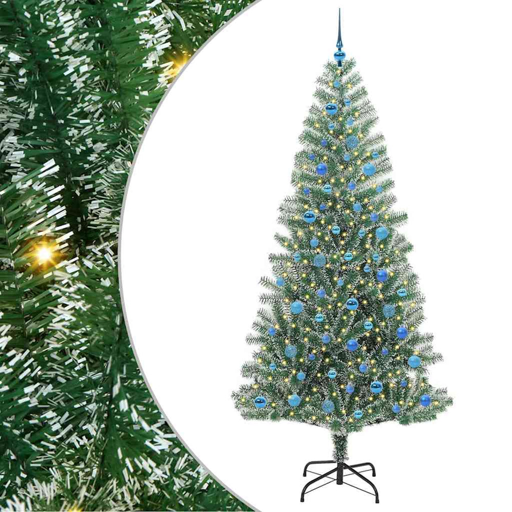Artificial Christmas Tree HOLLOW STAR, With Snow and LED Light with 300 LEDs 240 cm.