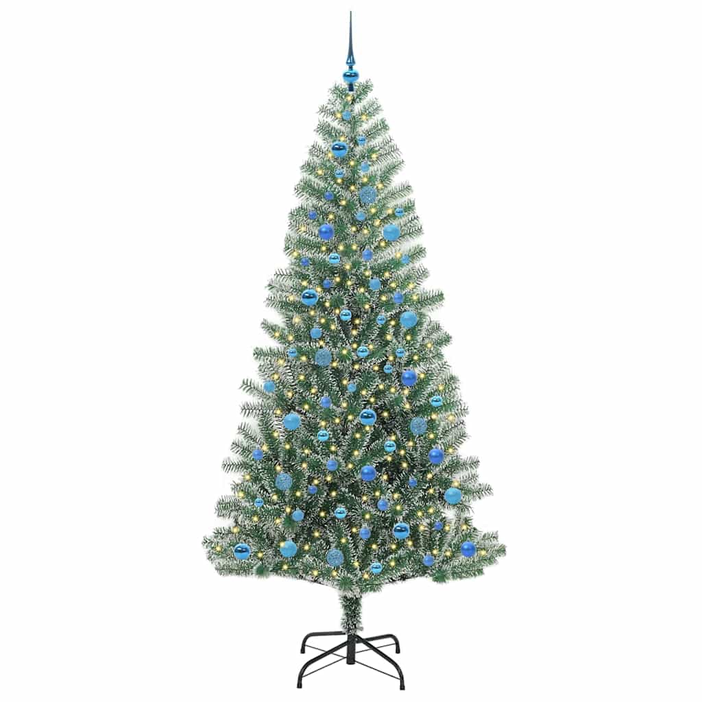 Dirbtinė Kalėdų Eglė HOLLOW STAR, Su Sniegu ir LED Šviesa su 300 LED 240 cm.