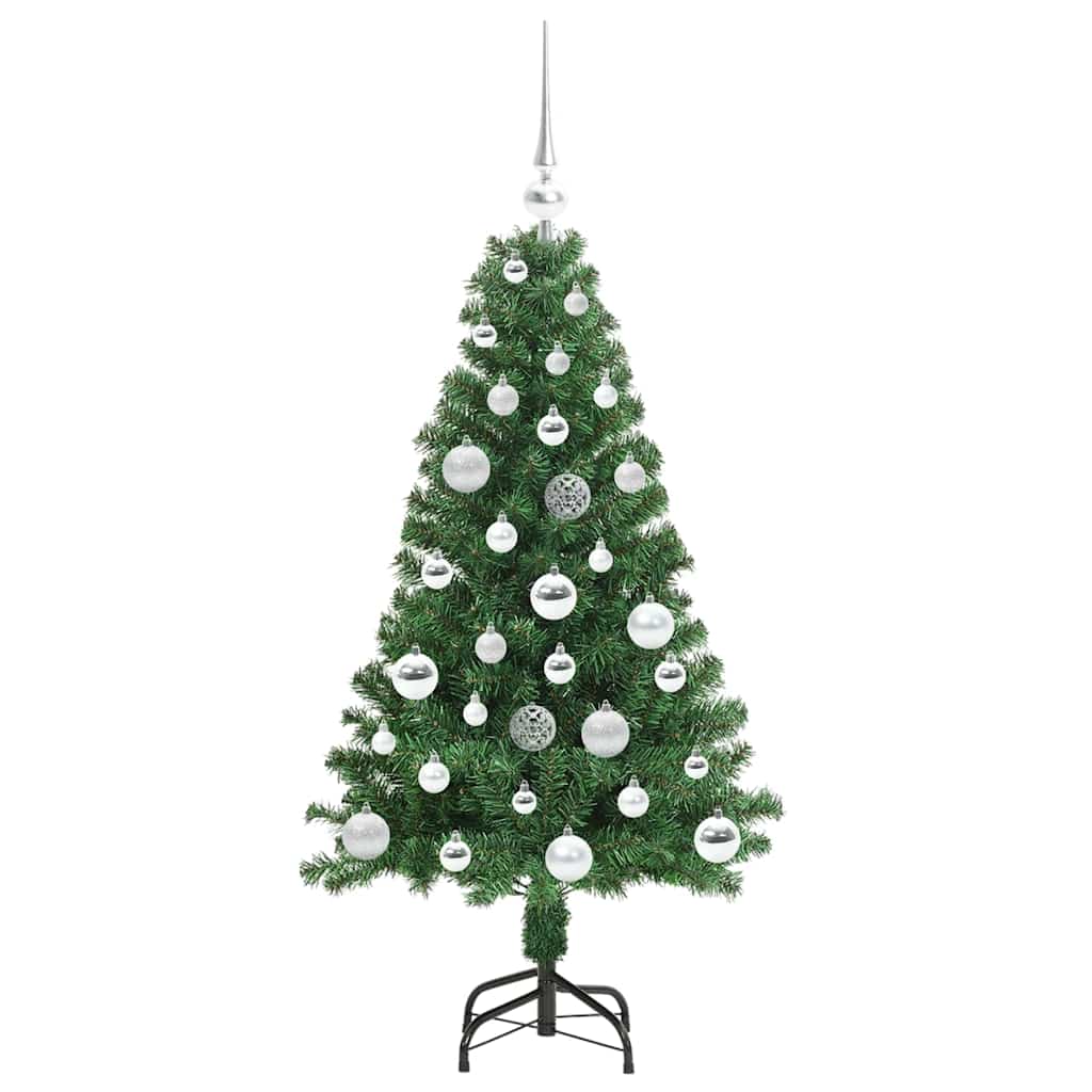 Dirbtinė Kalėdų eglutė Žalia 120 cm PVC ir Plienas ir Plastikas