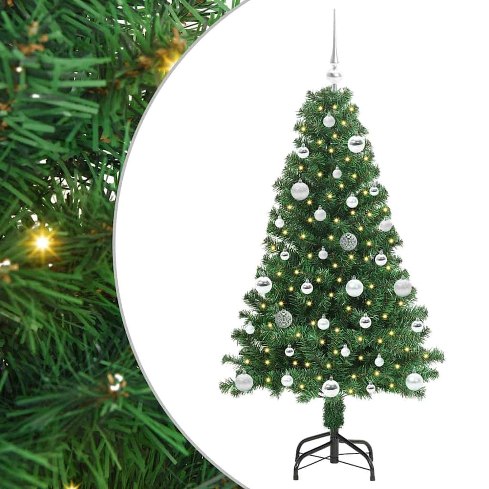 Artificial Christmas Tree Green 150 cm PVC and Steel and Plastic