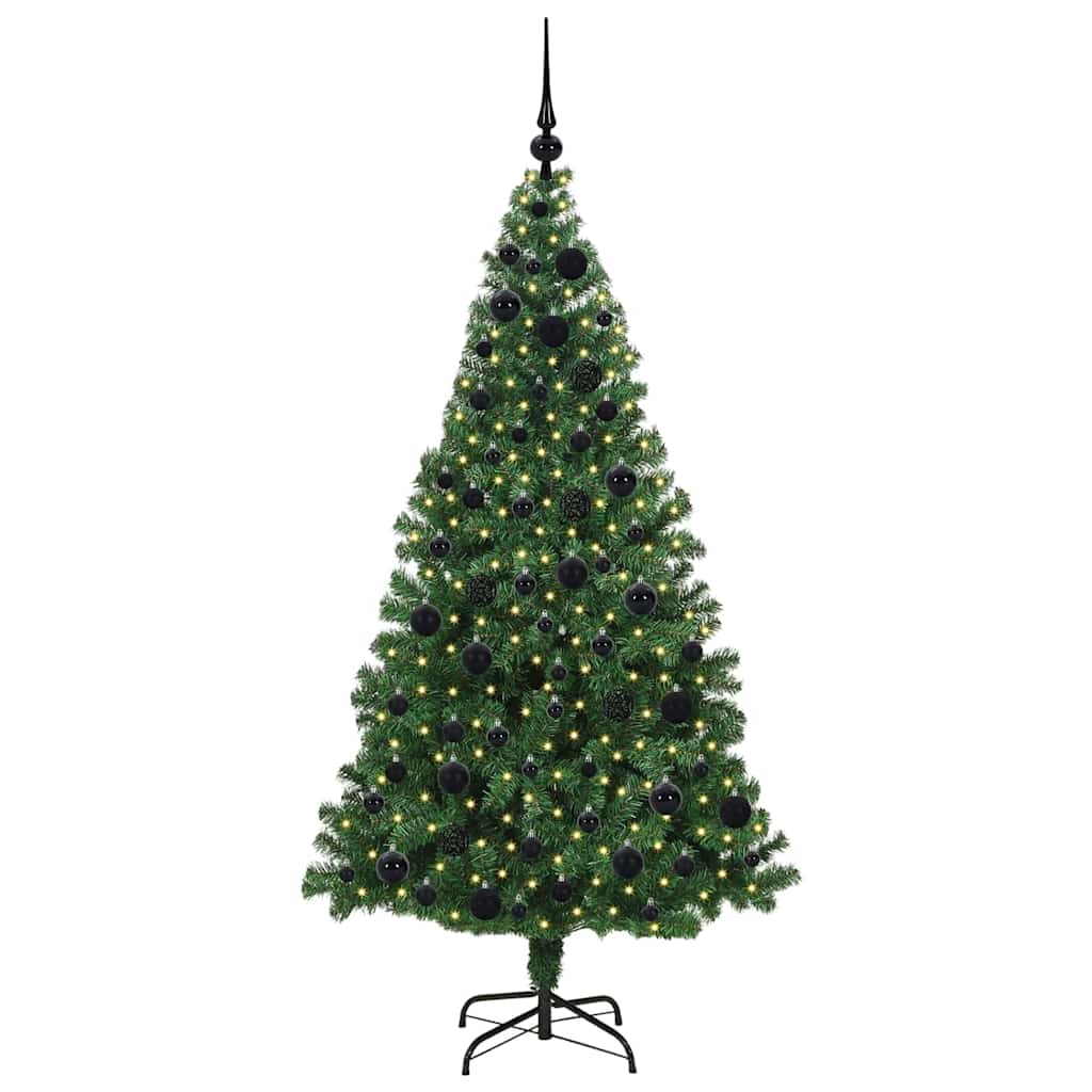Artificial Christmas Tree Green 180 cm PVC and Steel and Plastic