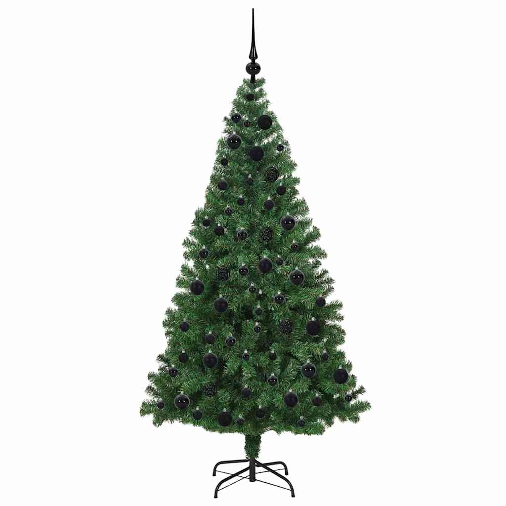 Artificial Christmas Tree Green 180 cm PVC and Steel and Plastic