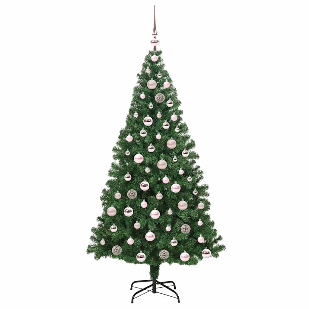 Dirbtinė Kalėdų eglutė Žalia 180 cm PVC ir Plienas ir Plastikas