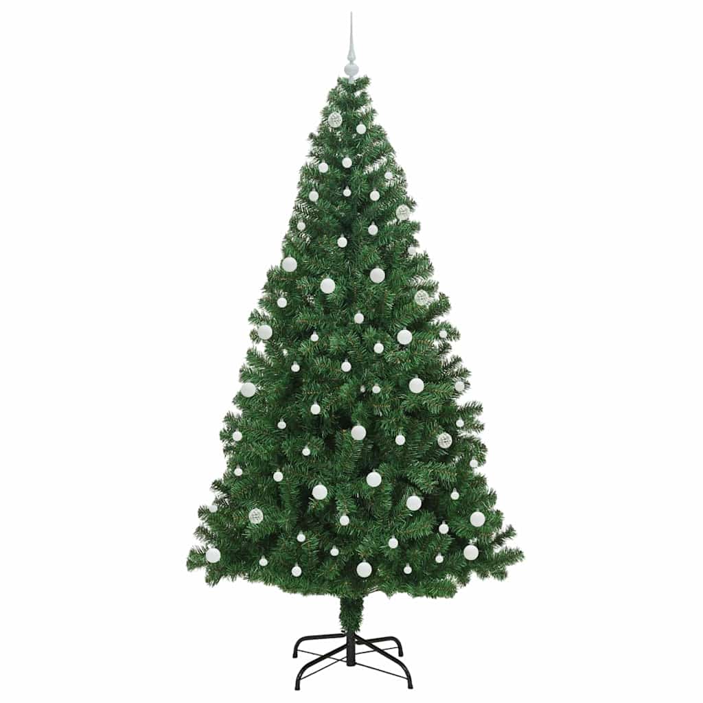 Dirbtinė Kalėdų eglutė Žalia 240 cm PVC ir Plienas ir Plastikas