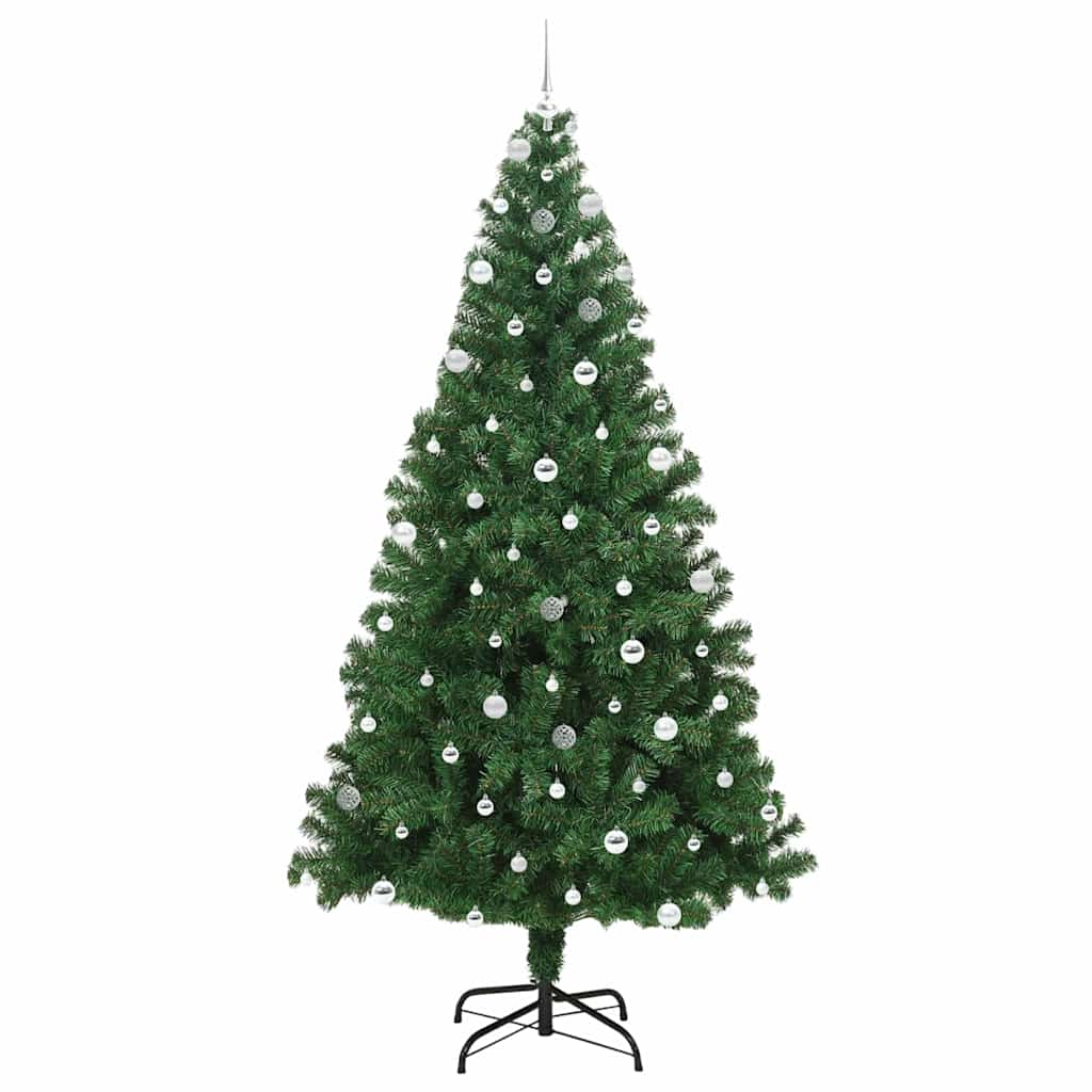 Dirbtinė Kalėdų eglutė Žalia 240 cm PVC ir Plienas ir Plastikas