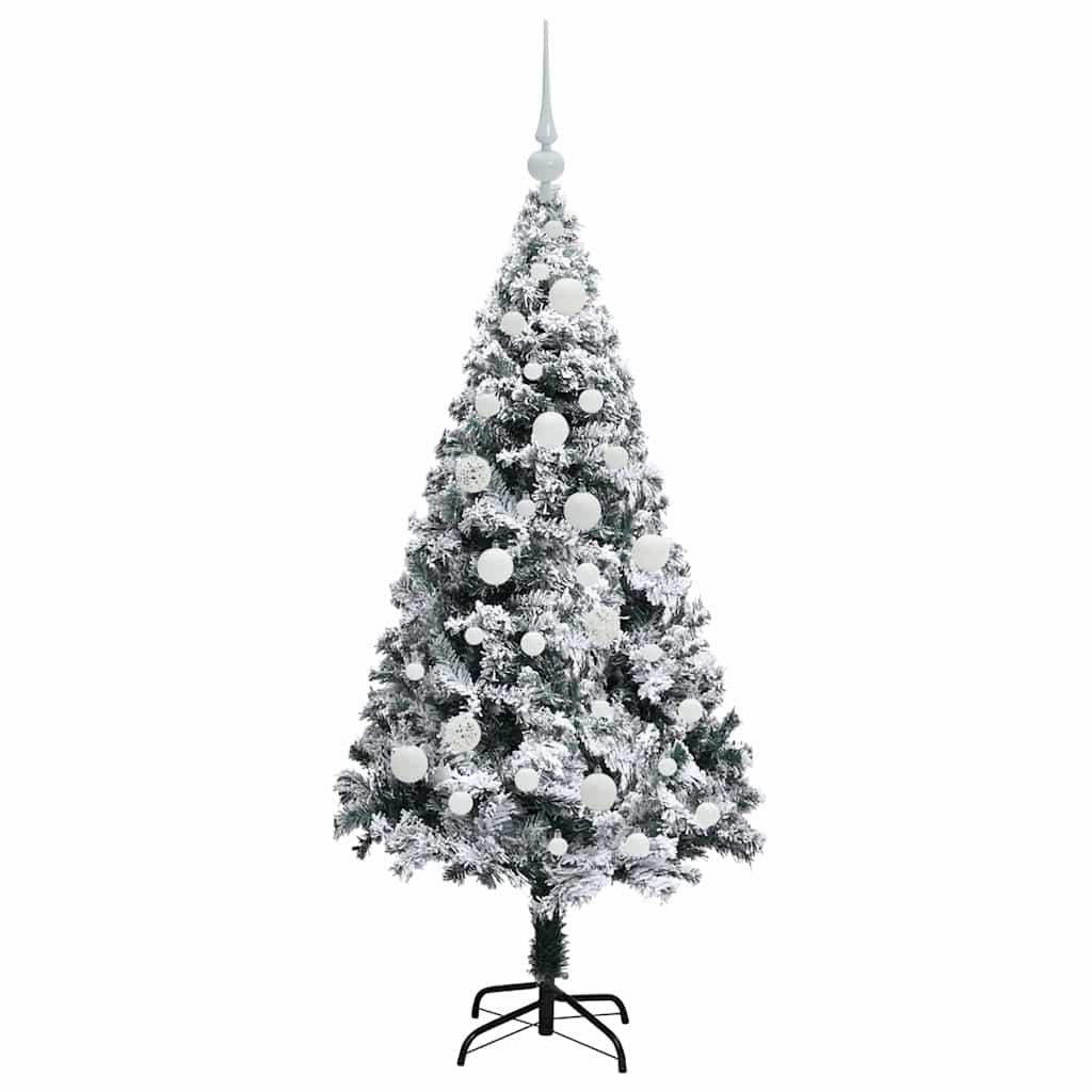 Dirbtinė Kalėdų eglutė Balta 120 cm PVC ir Plienas ir Plastikas