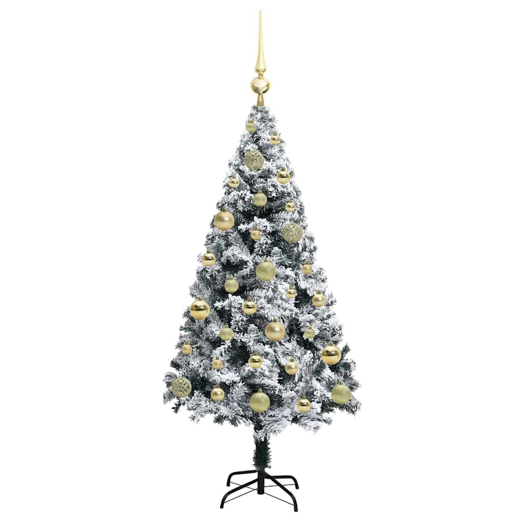 Dirbtinė Kalėdų eglutė Balta 120 cm PVC ir Plienas ir Plastikas