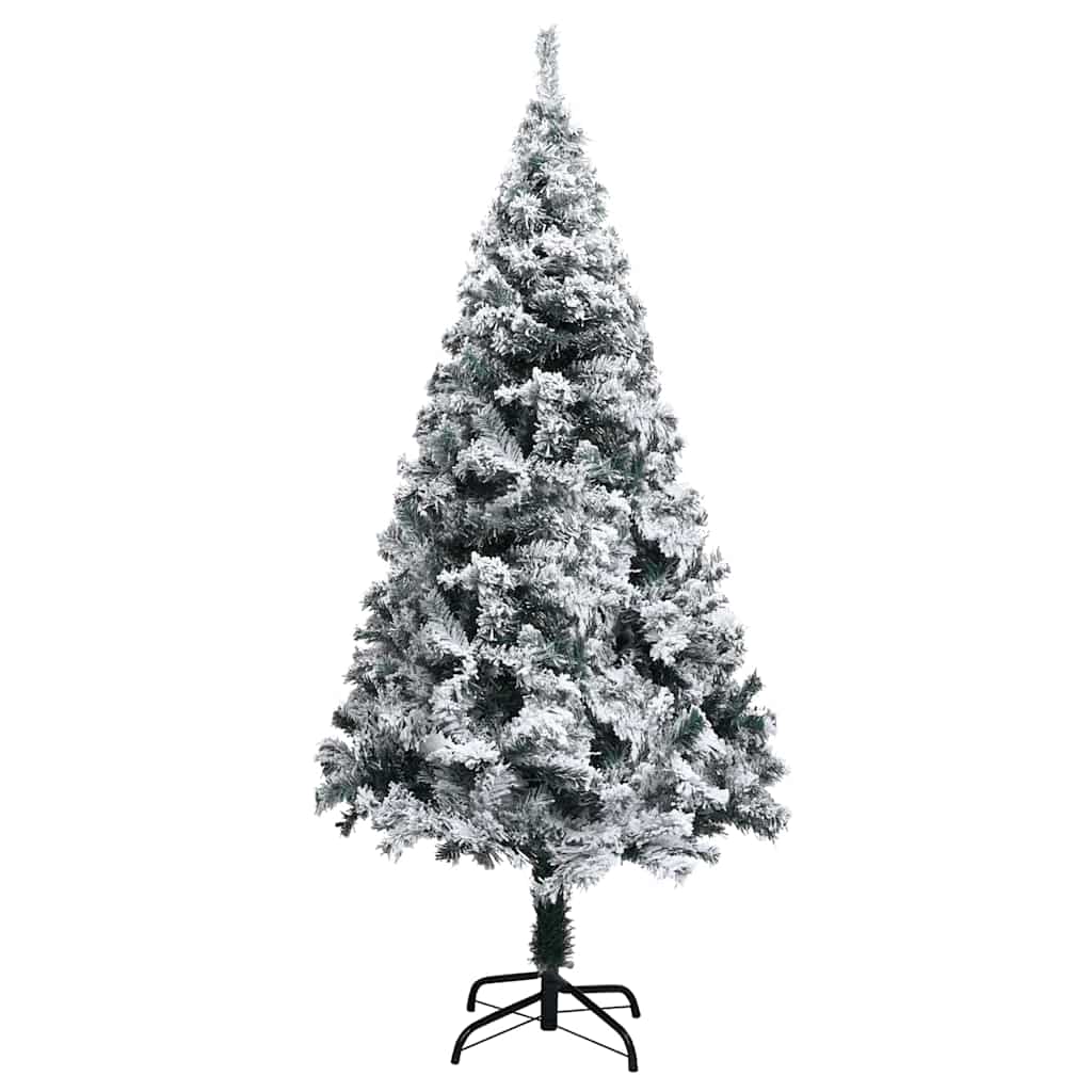 Dirbtinė Kalėdų eglutė Balta 150 cm PVC ir Plienas ir Plastikas