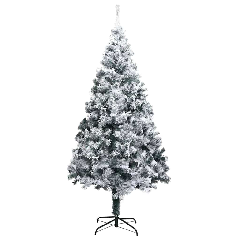 Dirbtinė Kalėdų eglutė Balta 180 cm PVC ir Plienas ir Plastikas