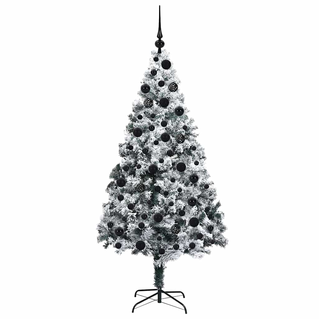 Dirbtinė Kalėdų eglutė Balta 180 cm PVC ir Plienas ir Plastikas