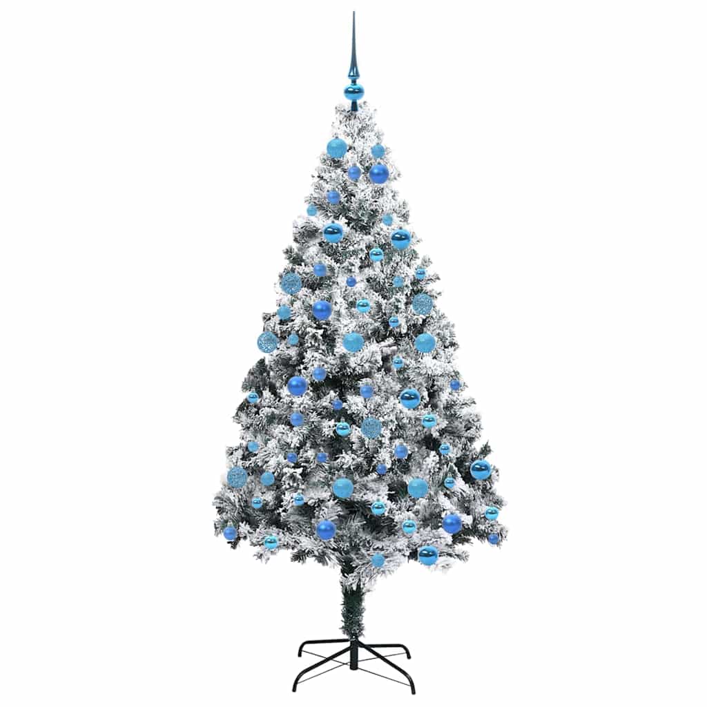 Dirbtinė Kalėdų eglutė Balta 180 cm PVC ir Plienas ir Plastikas