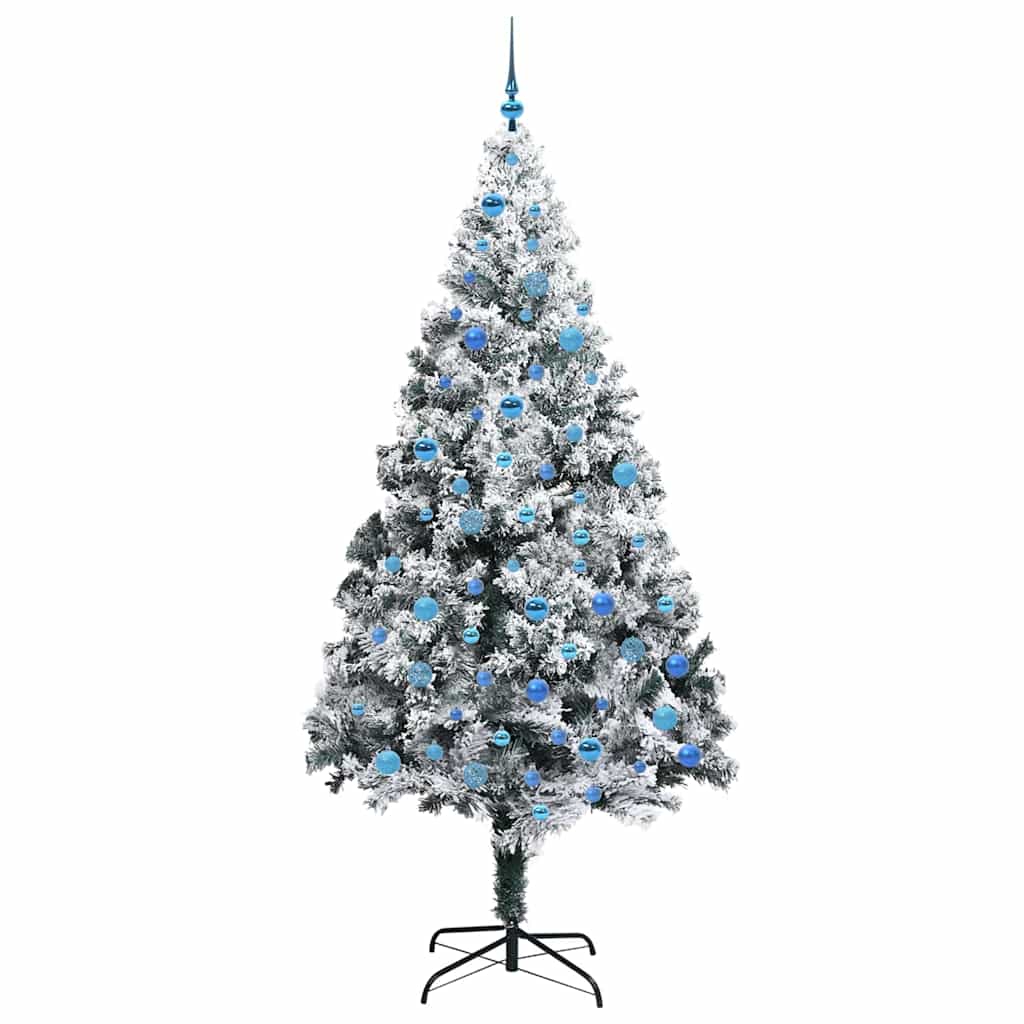 Dirbtinė Kalėdų eglutė Balta 240 cm PVC ir Plienas ir Plastikas
