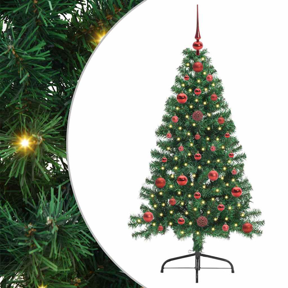 Mākslīgā pirmsvētku eglīte EVERGREEN AK, ar gaismām, zaļa, 120 cm.