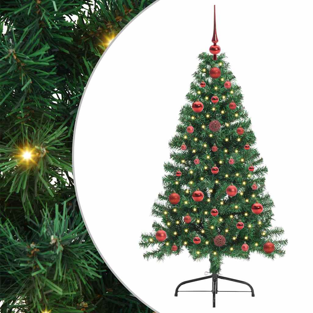 Artificial pre-lit Christmas tree EVERGREEN AK, Green 120 cm.