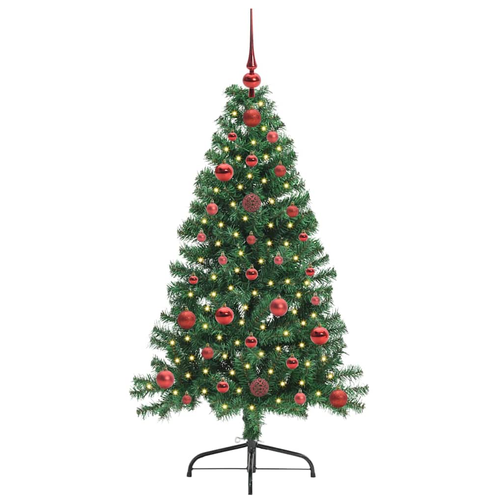 Artificial pre-lit Christmas tree EVERGREEN AK, Green 120 cm.