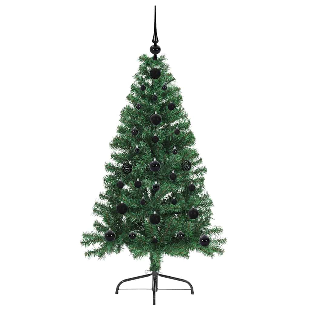 Dirbtinė prieššventinė eglutė EVERGREEN AK, su šviesomis Žalia 120 cm.