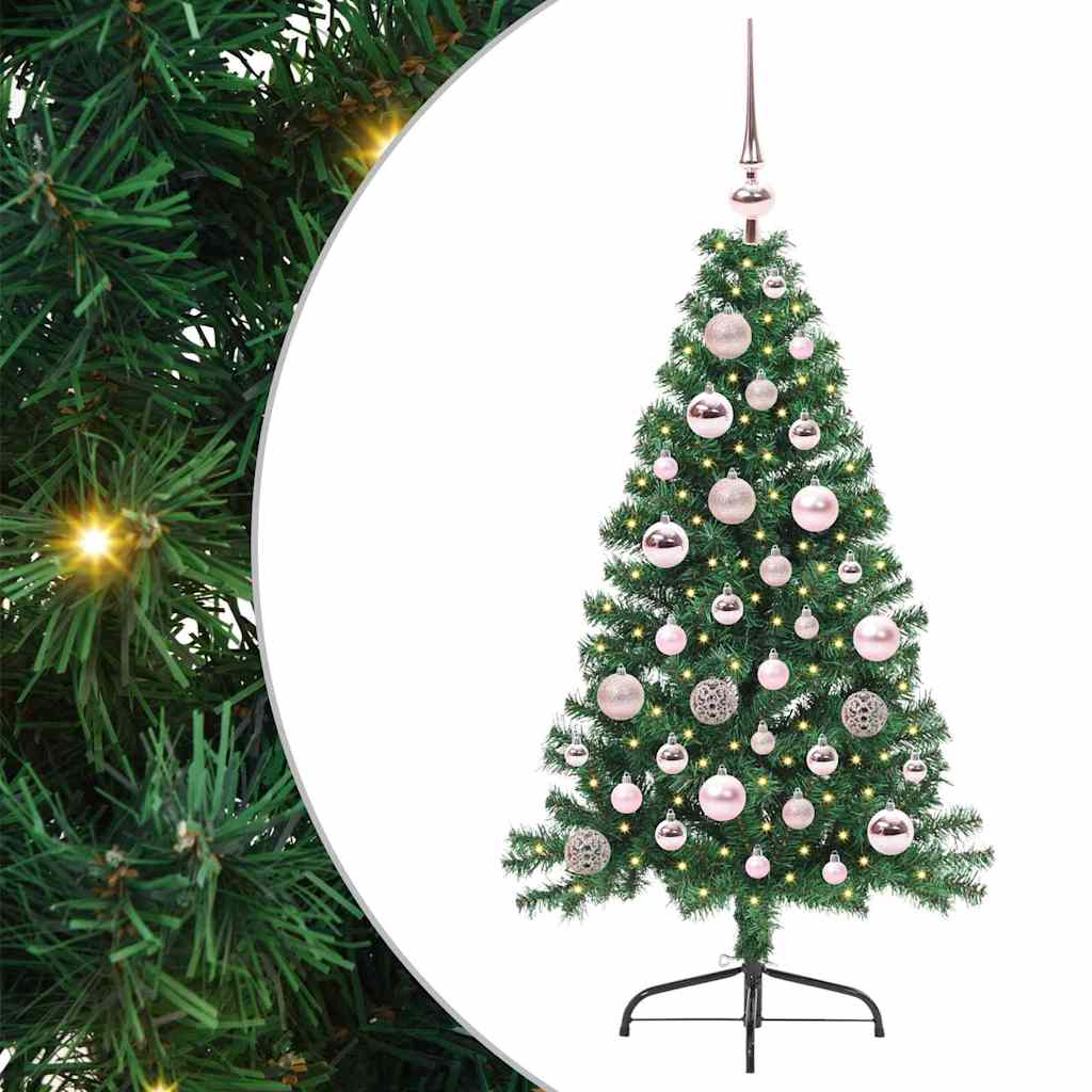 Mākslīgā pirmsvētku eglīte EVERGREEN AK, ar lampiņām Zaļa 120 cm.