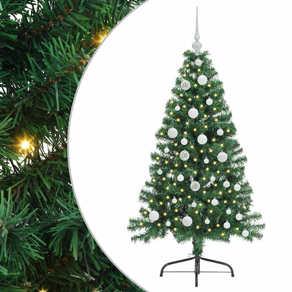 Mākslīgā pirmsvētku eglīte EVERGREEN AK, ar gaismām, zaļa, 120 cm.