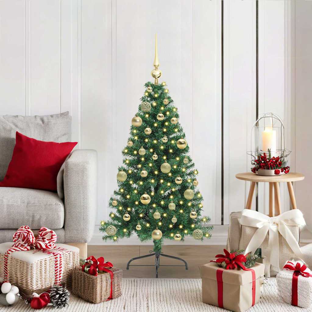 Artificial pre-lit Christmas tree EVERGREEN AK, Green 120 cm.