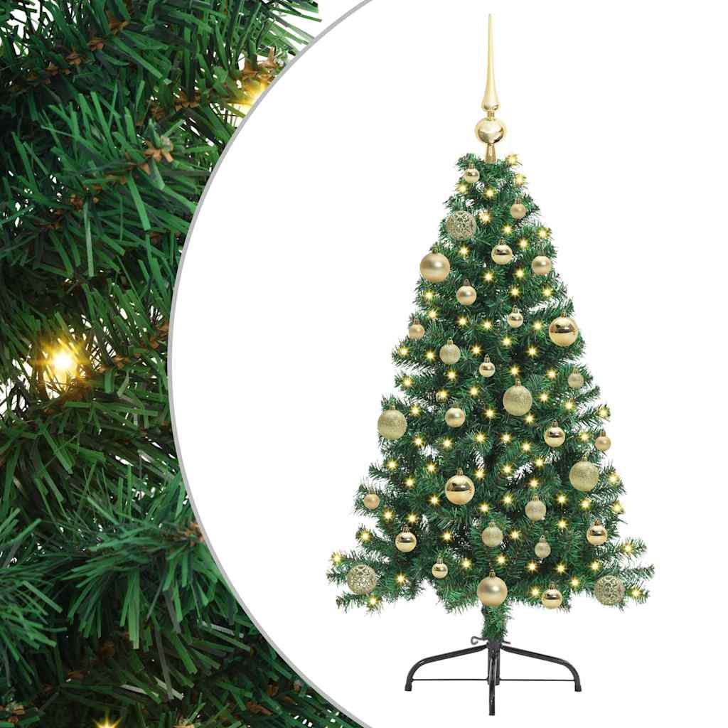 Artificial pre-lit Christmas tree EVERGREEN AK, Green 120 cm.