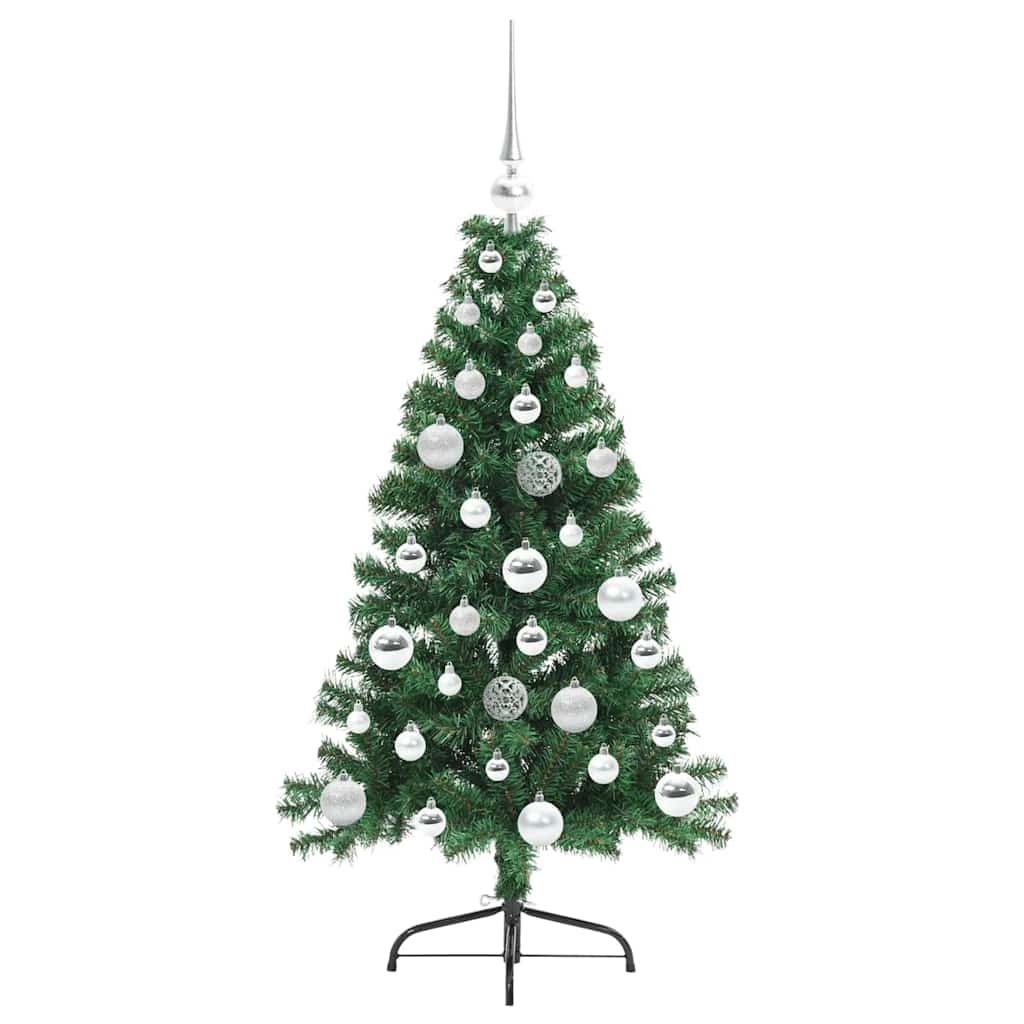 Dirbtinis prieššventinis eglutė su šviesomis Žalia 120 cm PVC