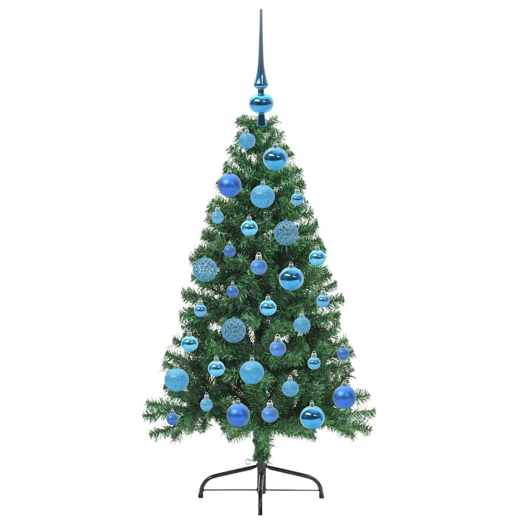 Dirbtinė prieššventinė eglutė EVERGREEN AK, su šviesomis Žalia 120 cm.