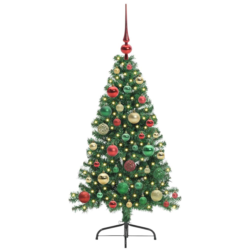 Mākslīgā Ziemassvētku eglīte ar lampiņām Zaļa 120 cm PVC