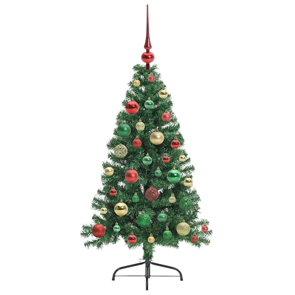 Mākslīgā Ziemassvētku eglīte ar lampiņām Zaļa 120 cm PVC