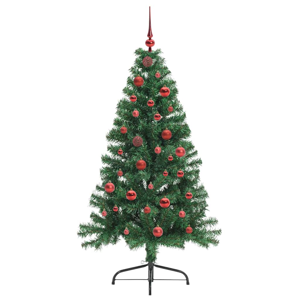 Dirbtinė prieššventinė eglutė EVERGREEN AK, su šviesomis Žalia 150 cm.