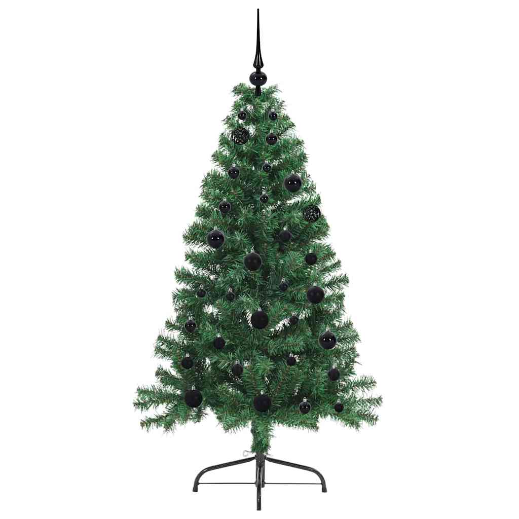 Dirbtinė prieššventinė eglutė EVERGREEN AK, su šviesomis Žalia 150 cm.