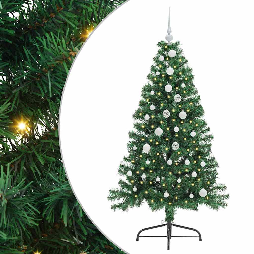Artificial Pre-Lit Christmas Tree EVERGREEN AK, Green 150 cm.