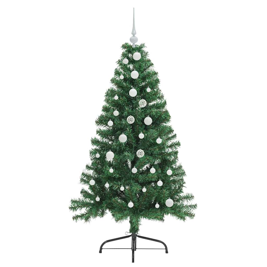 Dirbtinė prieššventinė eglutė EVERGREEN AK, su šviesomis Žalia 150 cm.