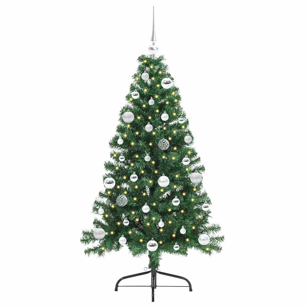Mākslīgā pirmsvētku eglīte EVERGREEN AK, ar lampiņām Zaļa 150 cm.