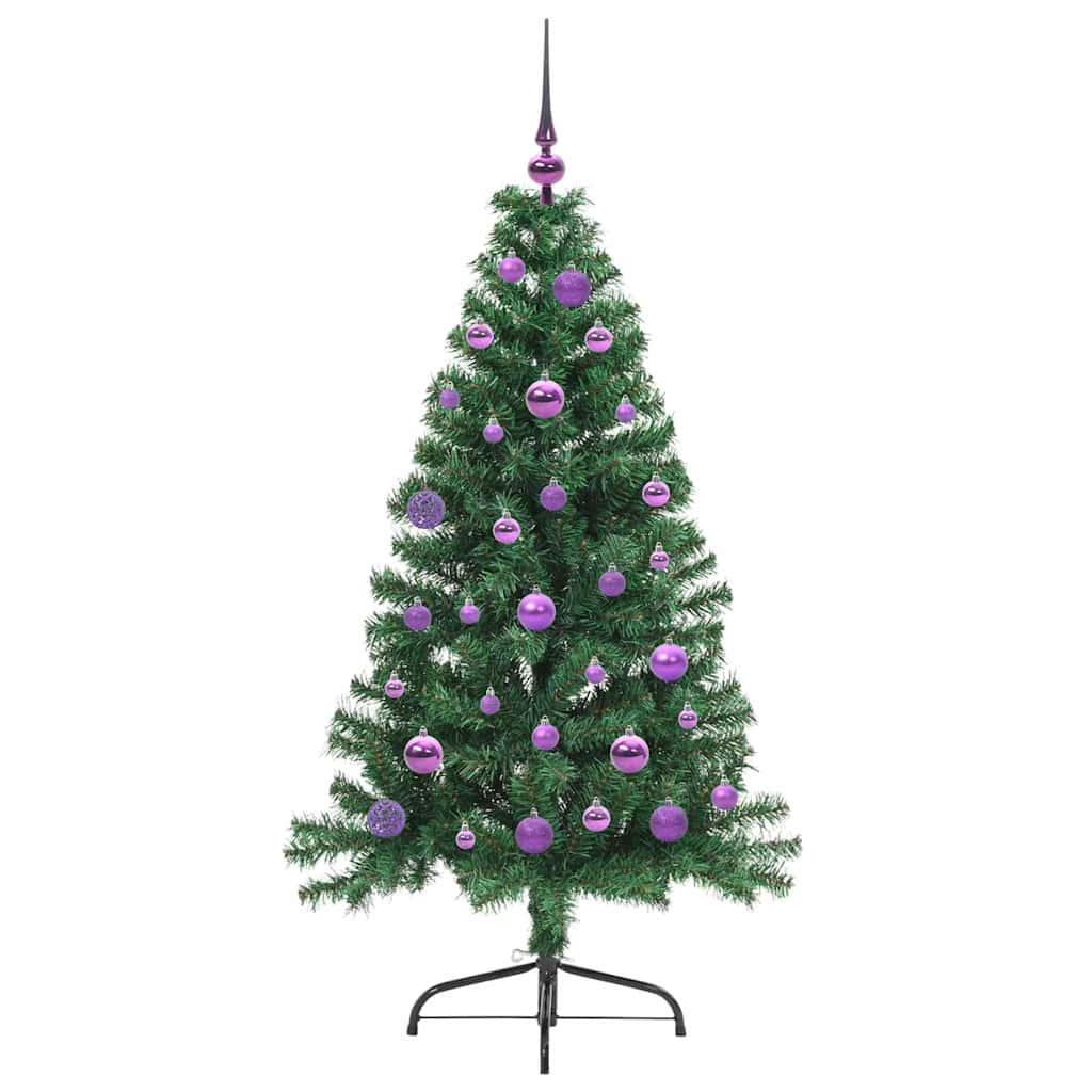 Mākslīgā pirmsvētku eglīte EVERGREEN AK, ar gaismām, zaļa, 150 cm.