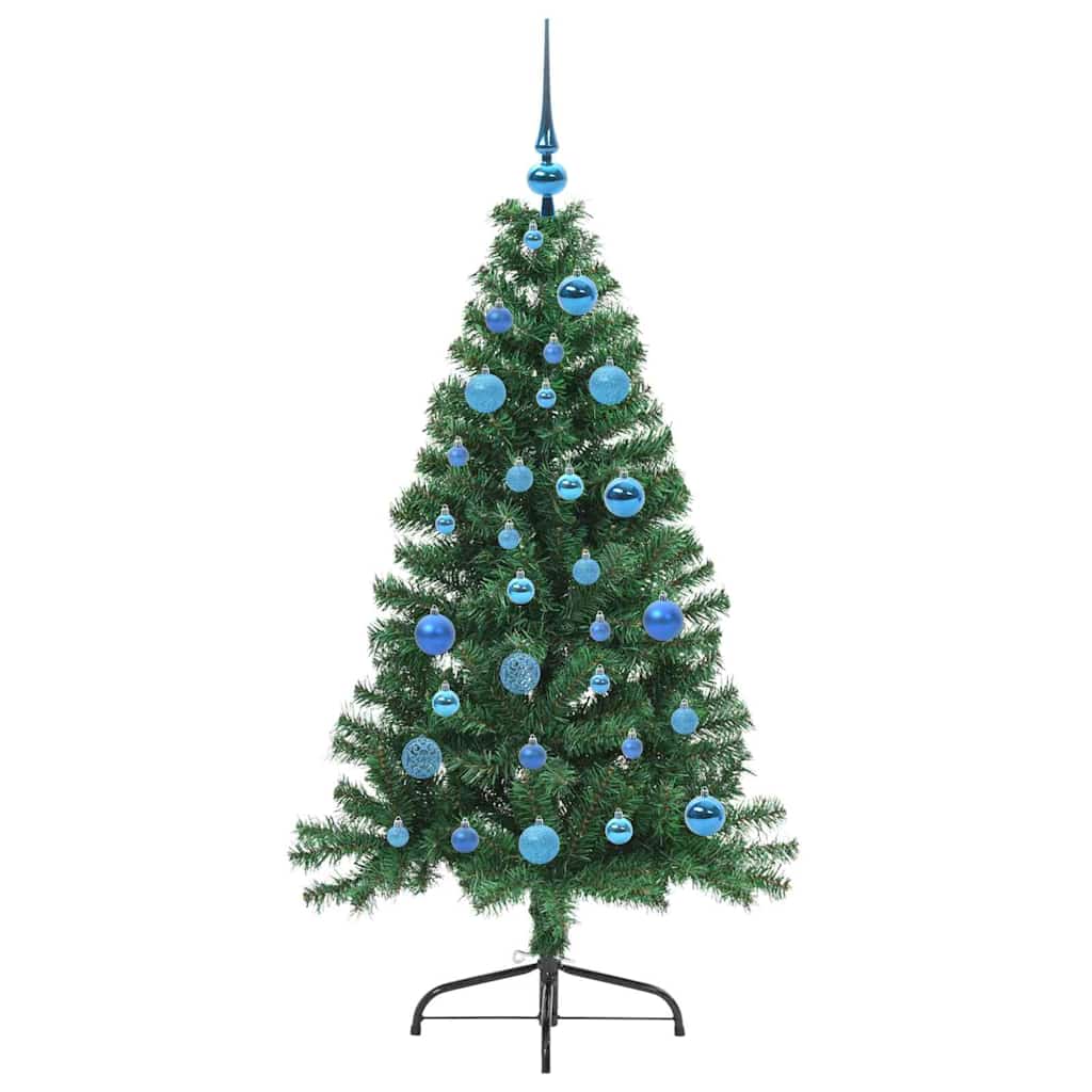 Dirbtinė prieššventinė eglutė EVERGREEN AK, su šviesomis Žalia 150 cm.