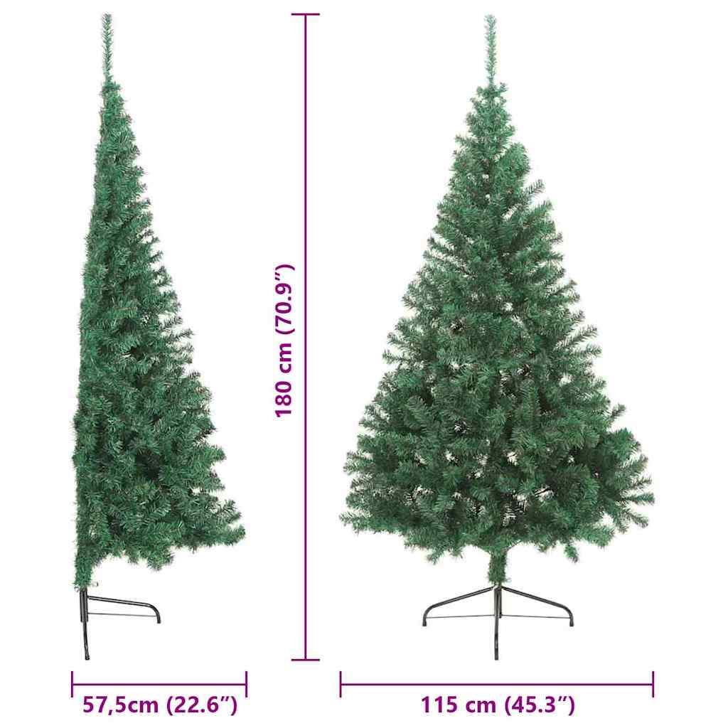 Dirbtinis prieššventinis eglutė su šviesomis Žalia 180 cm PVC