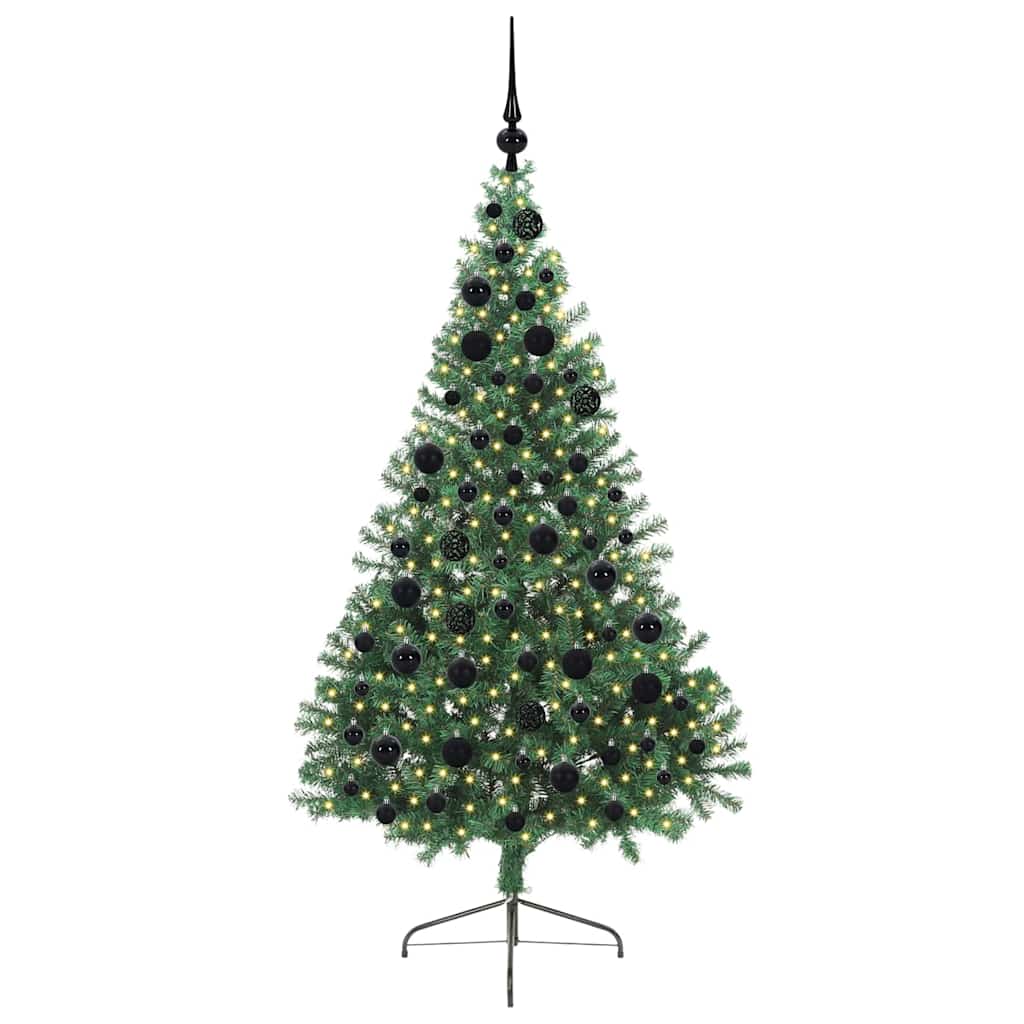Artificial Pre-Lit Christmas Tree MOON CROWN, Green 180 cm.