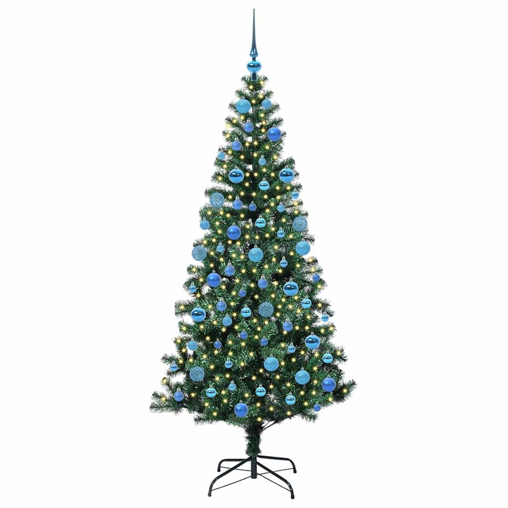 Mākslīgā pirms Ziemassvētku eglīte MOON CROWN, ar gaismām Zaļa 180 cm.