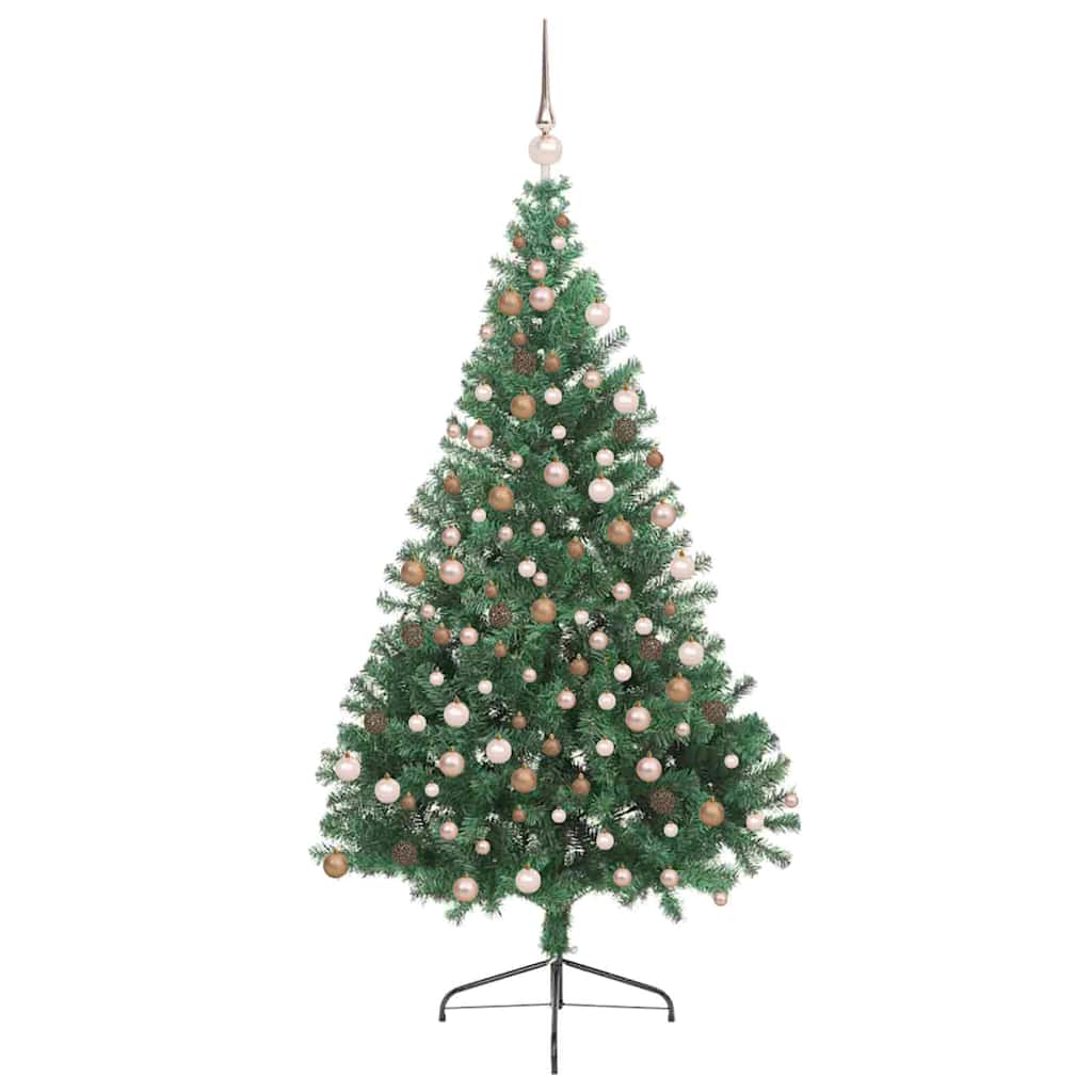 Dirbtinis prieššventinis eglutė su šviesomis Žalia 210 cm PVC