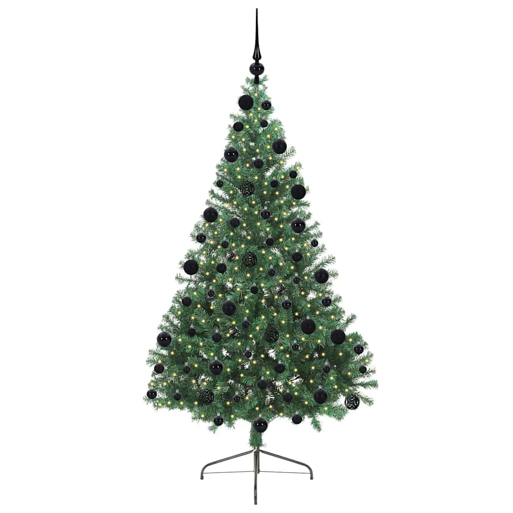Artificial pre-lit Christmas tree MOON POLAR, Green 210 cm.
