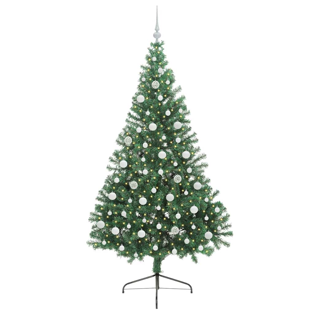 Mākslīgā eglīte ar lampiņām Zaļa 210 cm PVC