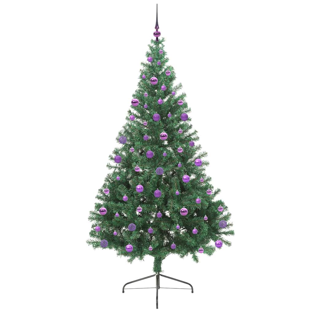 Dirbtinė prieššventinė eglutė MOON POLAR, su šviesomis Žalia 210 cm.